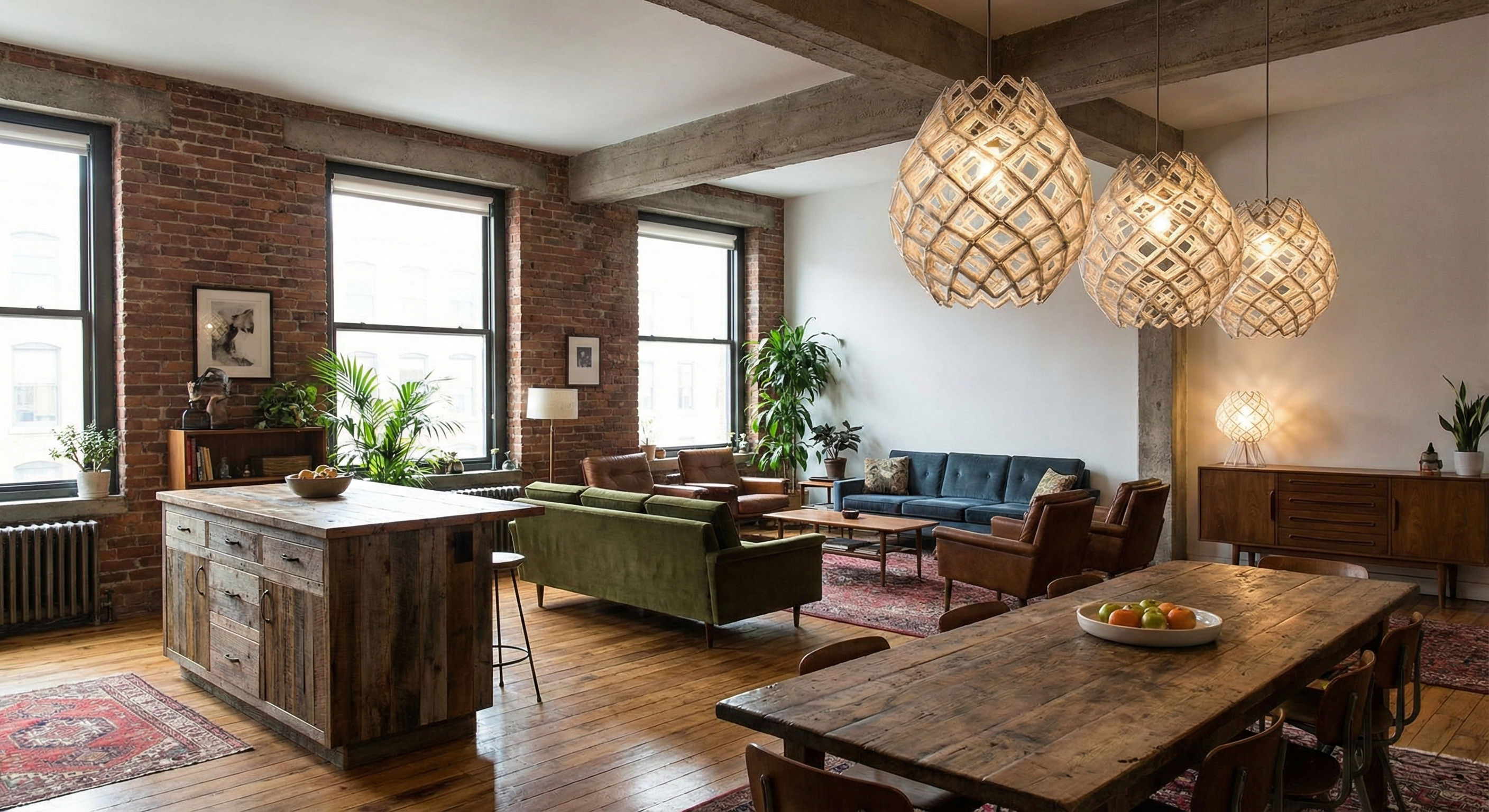 Soft Loft und 3D-Lampen – Industrialismus im modernen, wohnlichen Gewand