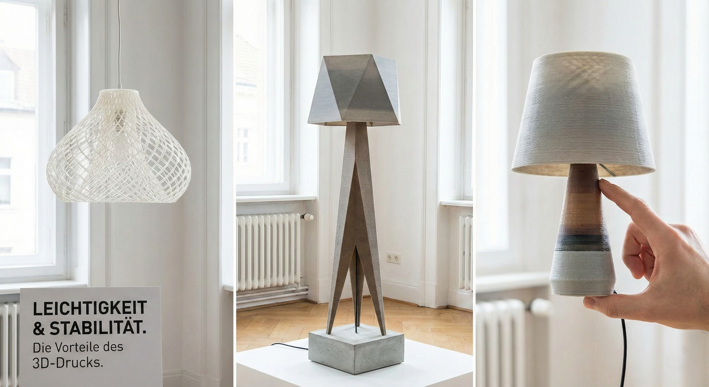 Leichtigkeit und Stabilität – die Vorteile von 3D-gedruckten Lampen