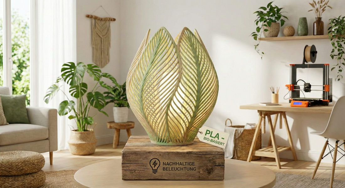 3D-Drucker-Lampe aus PLA-Material – modernes Design trifft Nachhaltigkeit